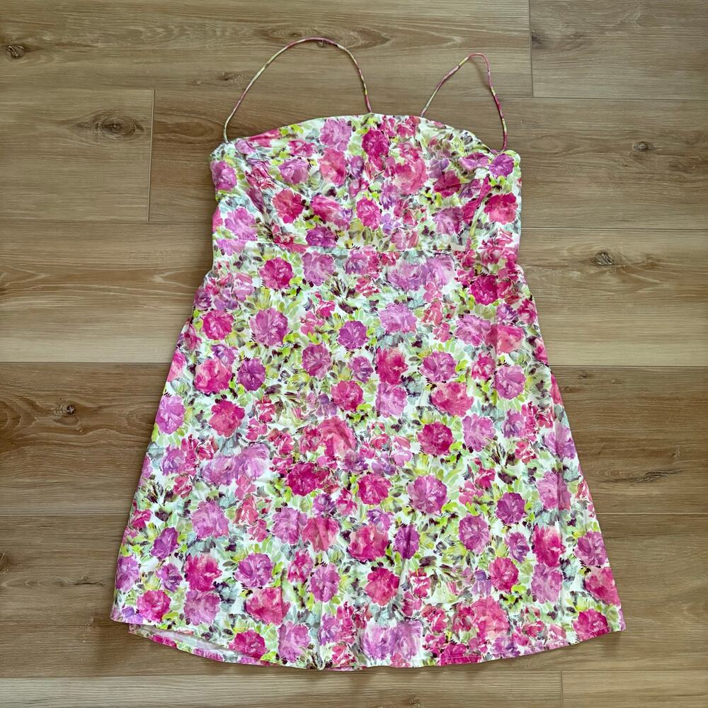 For Love & Lemons Paulina Floral Mini Dress XL